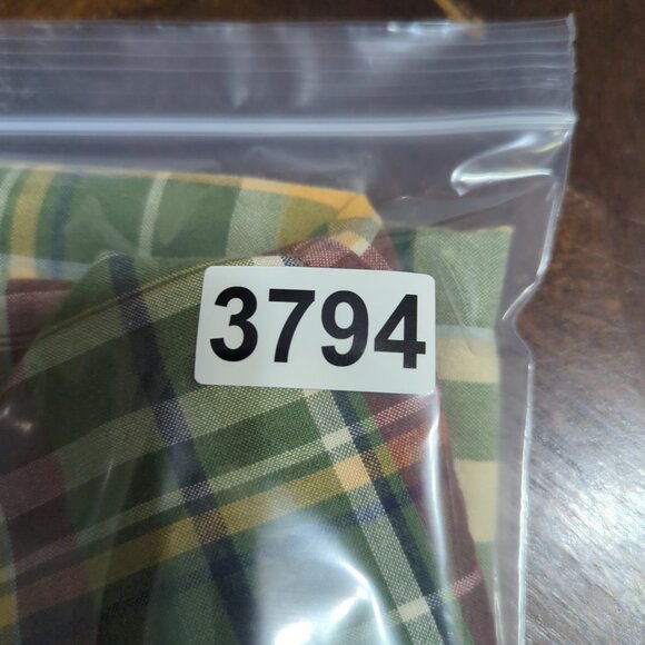 Chaps Ralph Lauren Vtg Shirt Men's L Multicolor Paid Loop Collar Short Sleeve - Picture 8 of 8